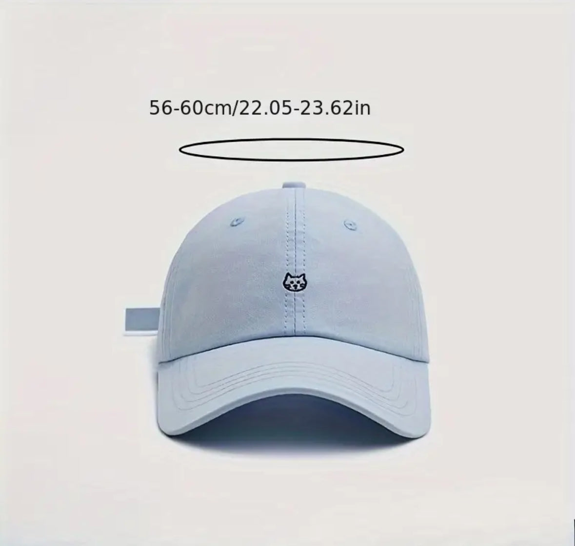 Gorra Ajustable Bordado Gatito