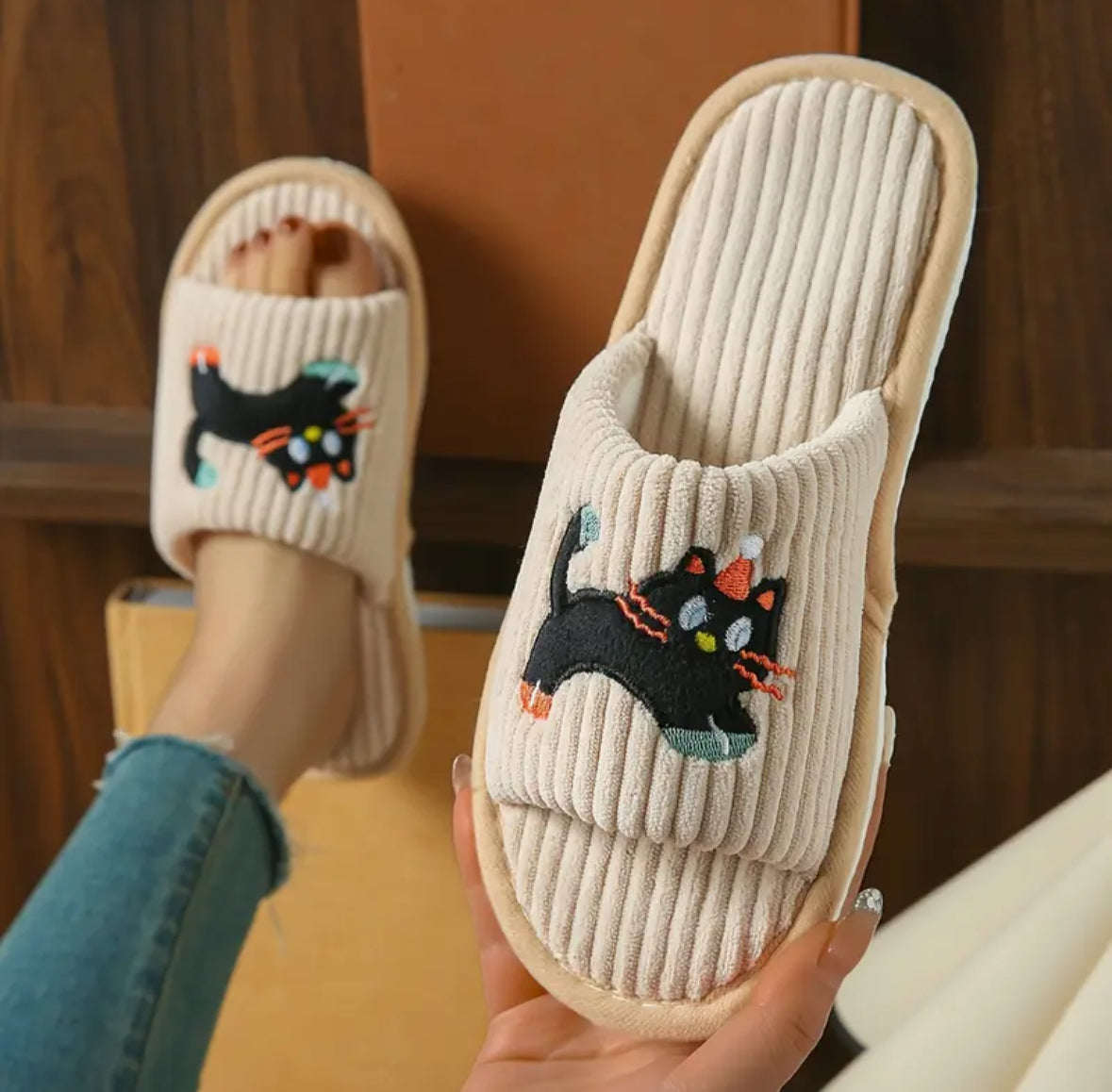 Pantuflas Color Nude - Catlover
