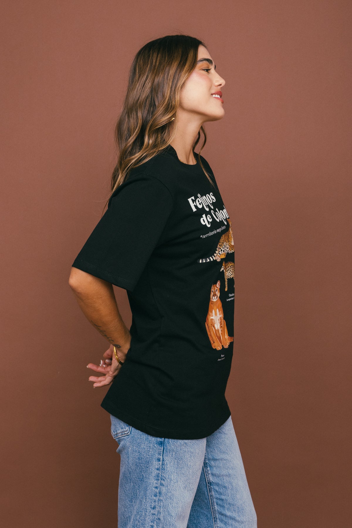 Camiseta Felinos de Colombia Negro