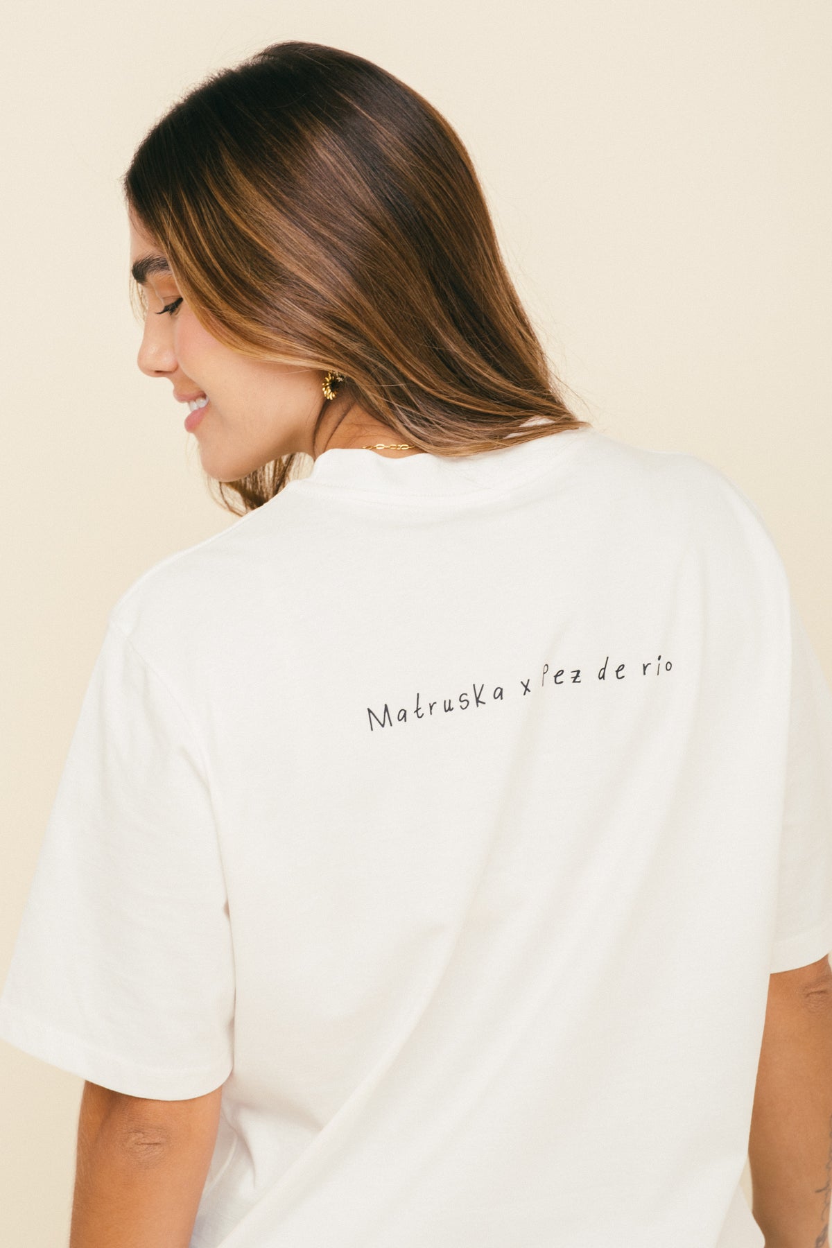 Camiseta Michis Criollos Marfil