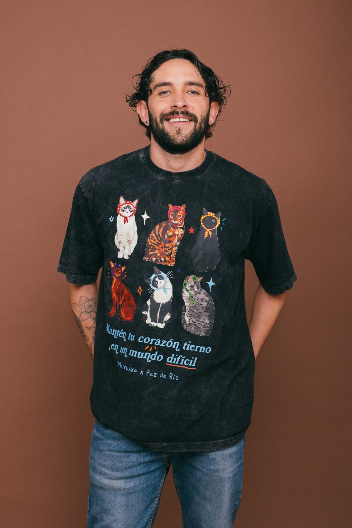 Camiseta Oversize Corazón Tierno