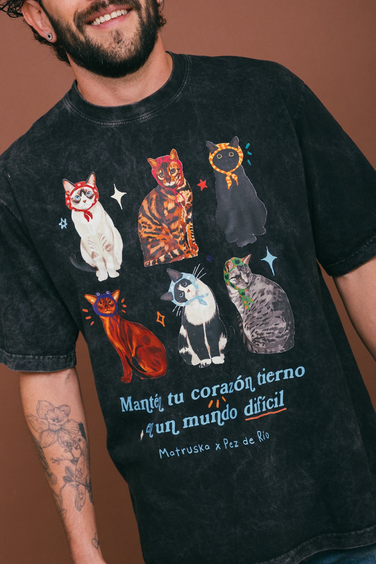 Camiseta Oversize Corazón Tierno