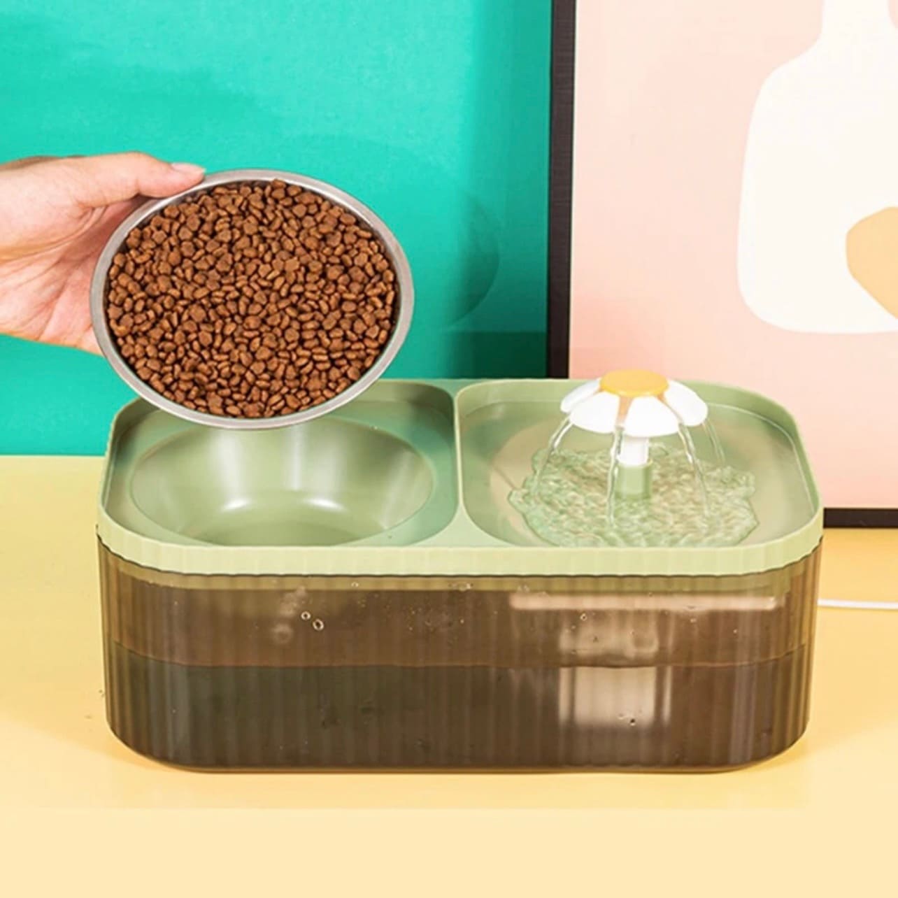 Fuente de Agua Flor con Bowl