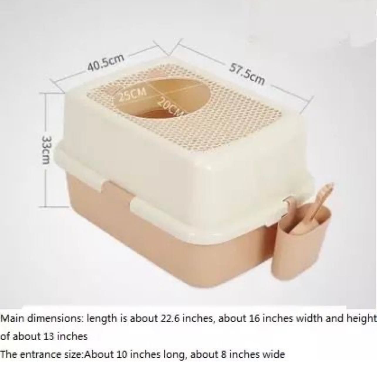 Arenero Grande Cara de Gato Gris