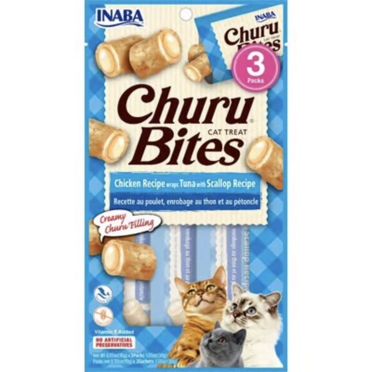 Churu Bites Tuna with Scallop Para Gato