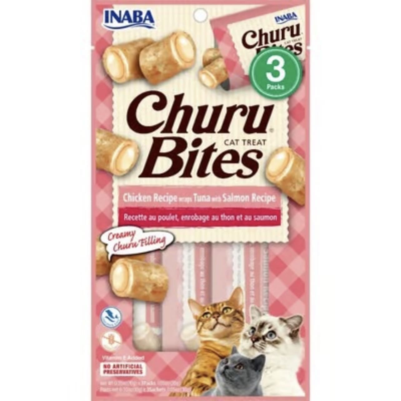 Churu Bites Tuna with Salmón para Gatos