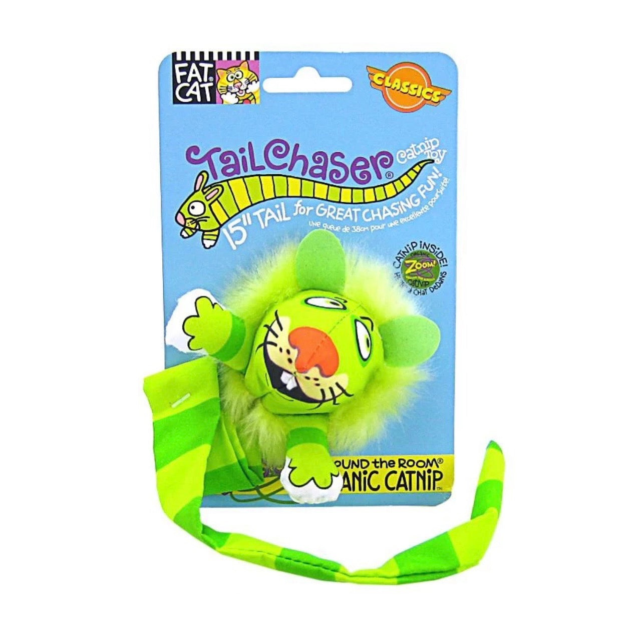 Juguete para gato ratón cola larga