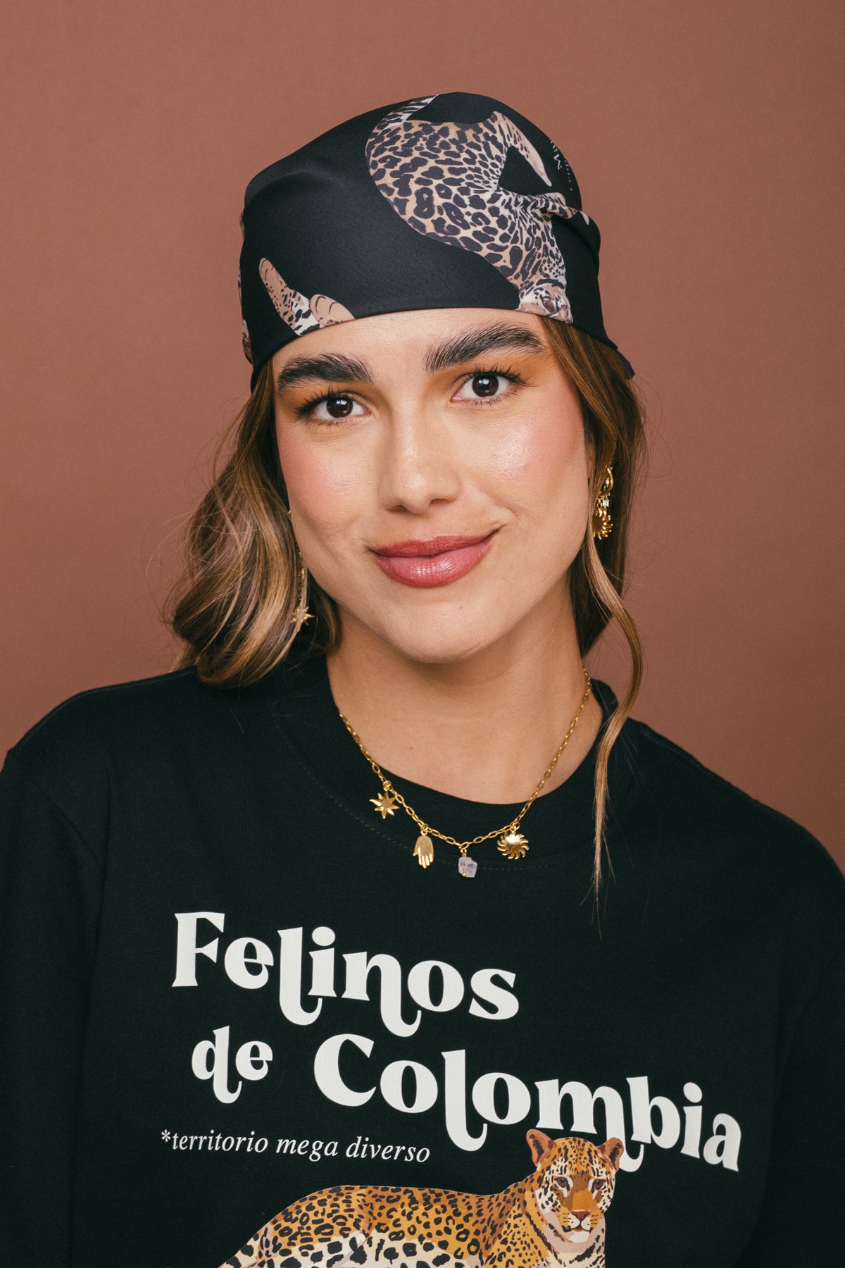 Pañoleta Felinos de Colombia Negro