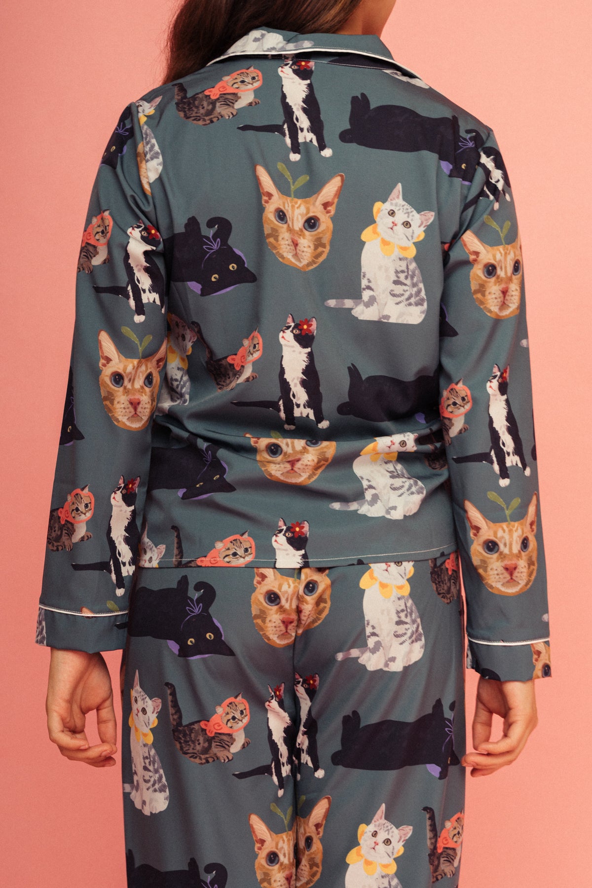 Pijama Pantalón Michis Verde