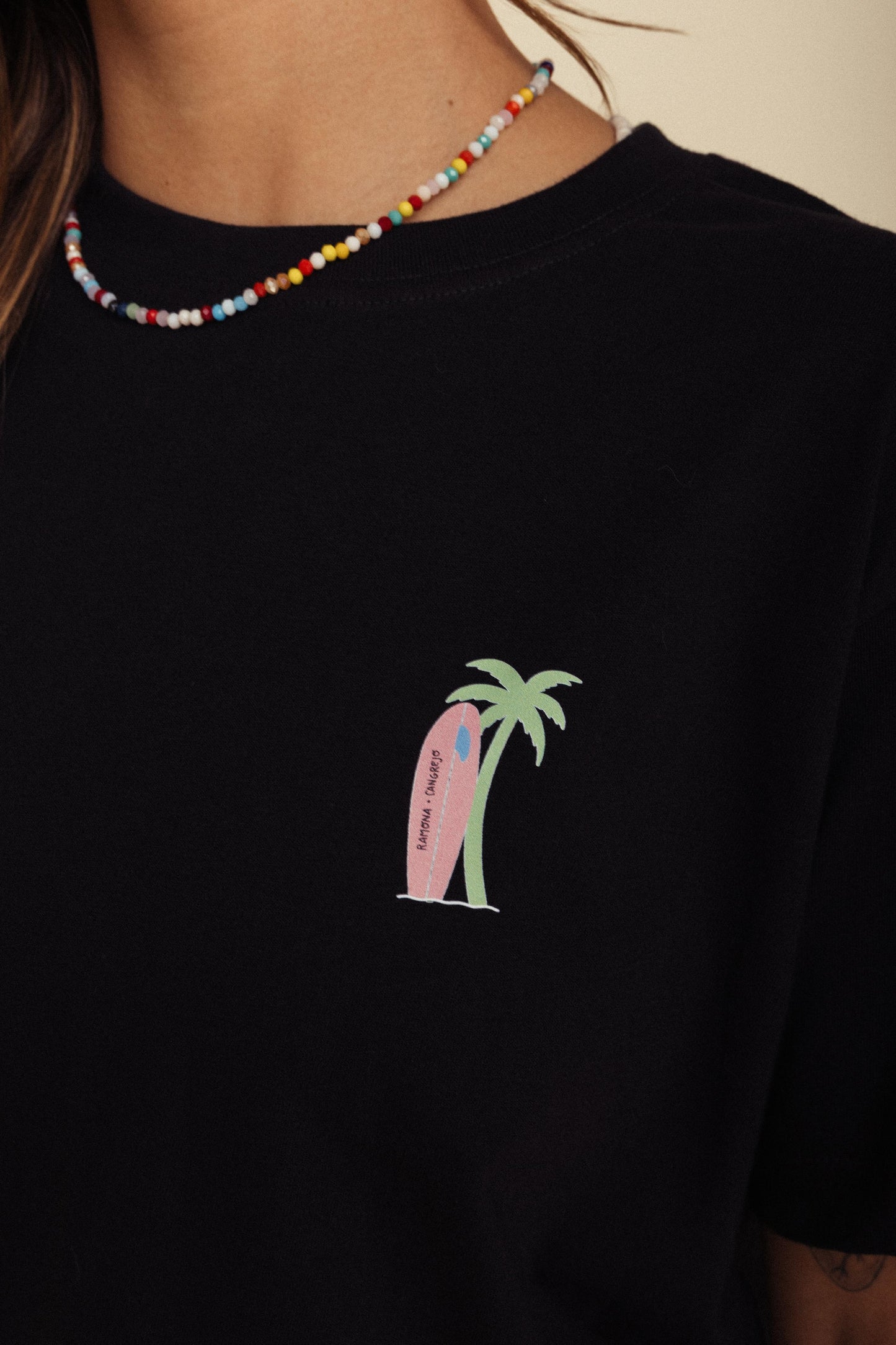 Camiseta Cangrejo & Ramona - Negra