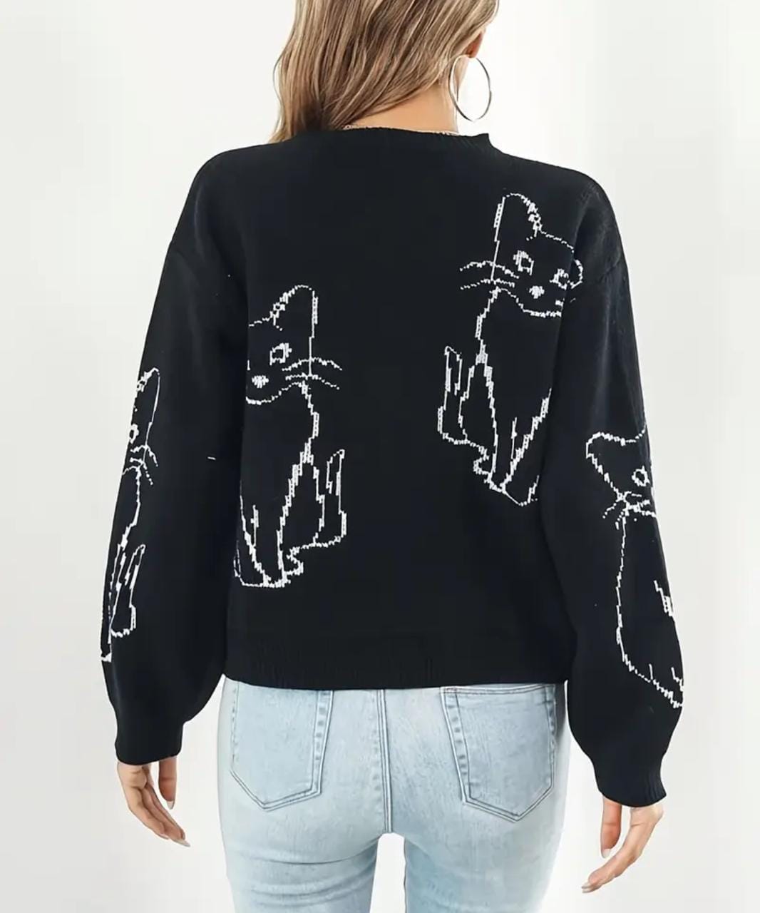 Sueter Cuello Redondo Negro