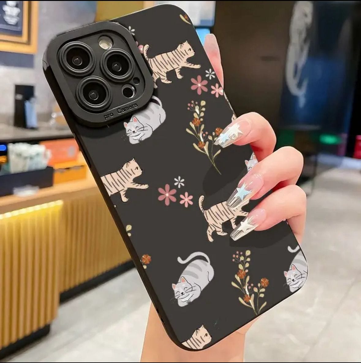Estuche para Iphone Negro - Cat Lover