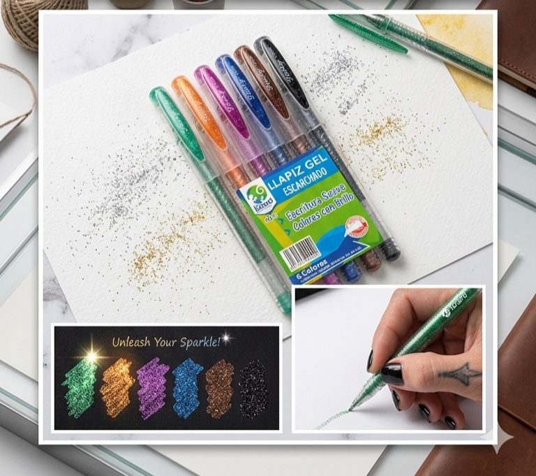 Bolígrafos de Gel Escarchado