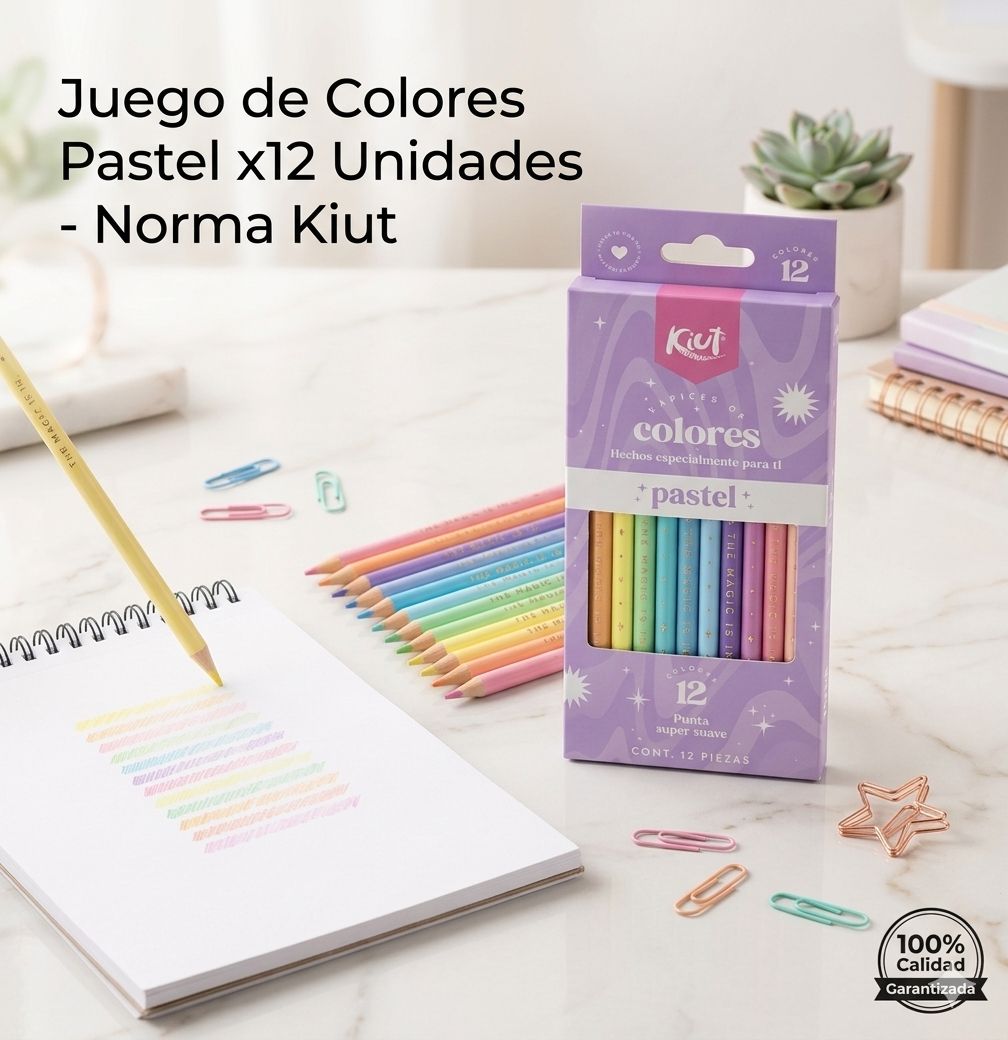 Colores Norma Kiut Pastel – Set de 12 Unidades