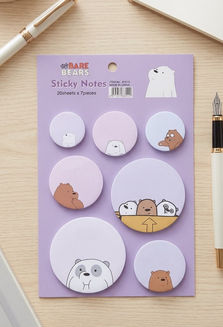 Set de Notas Adhesivas "We Bare Bears"