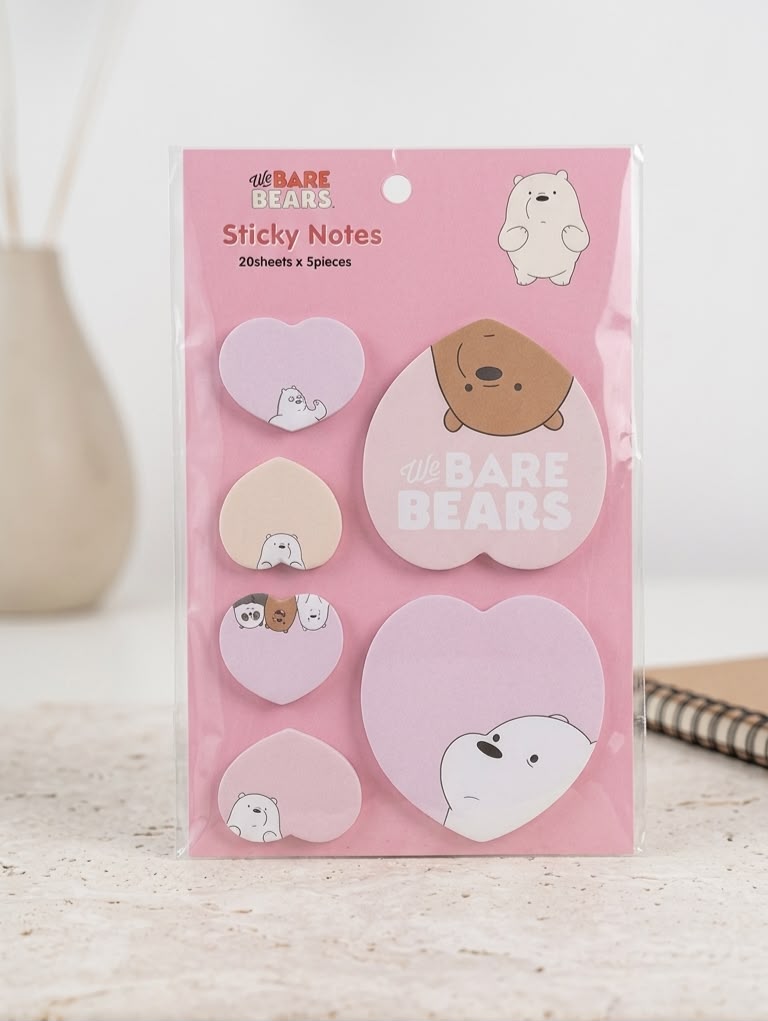 Set de Notas Adhesivas "We Bare Bears"
