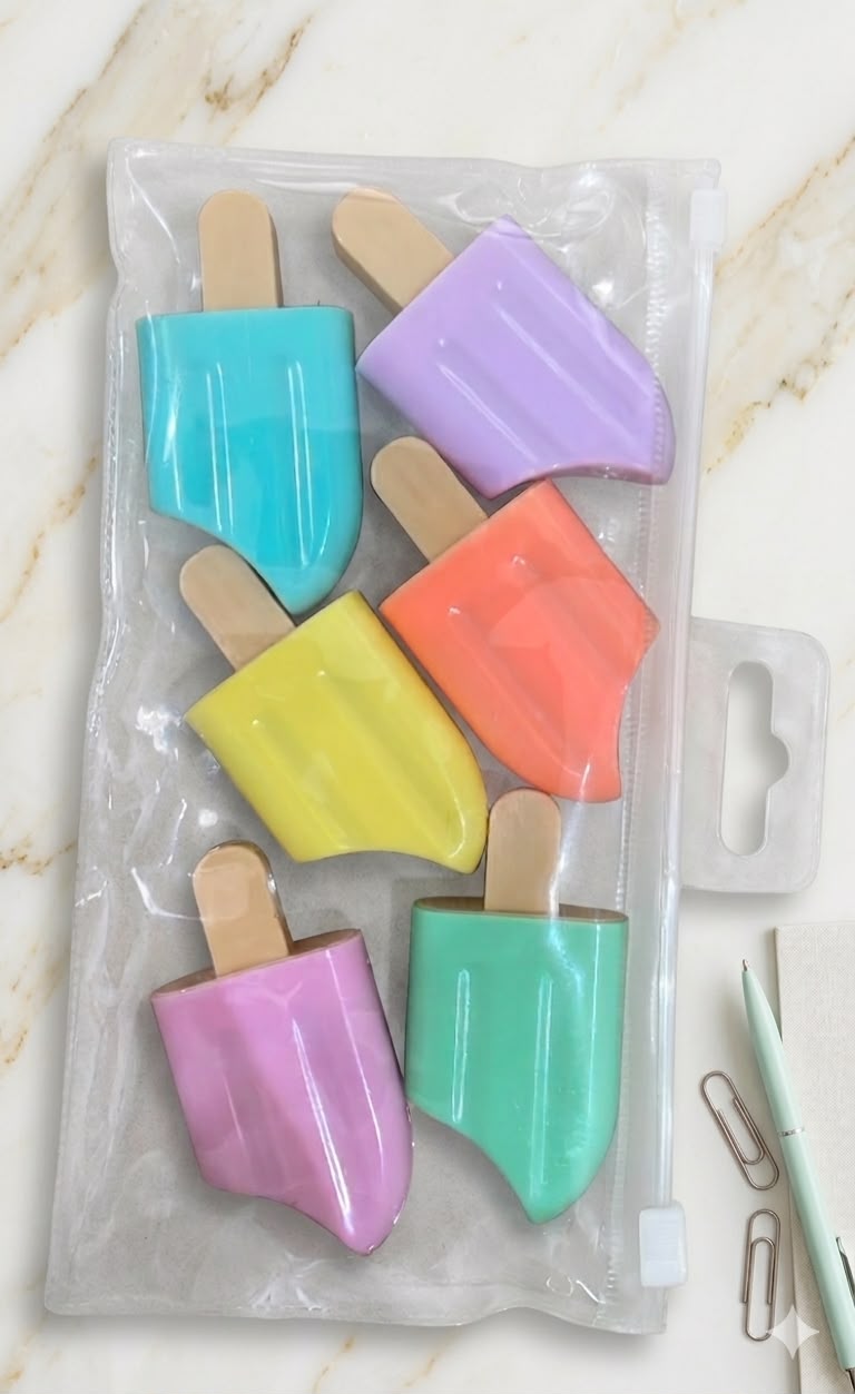 Set de Resaltadores Popsicles: