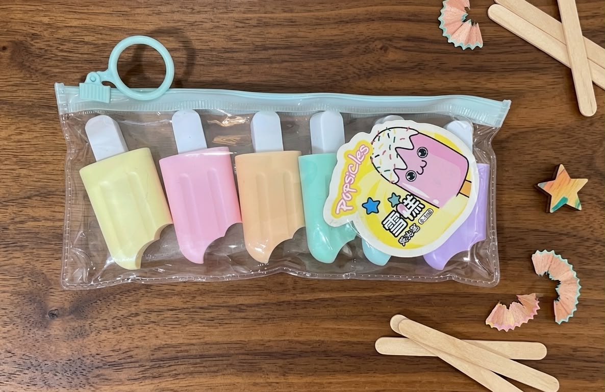 Set de Resaltadores Kawaii Popsicles