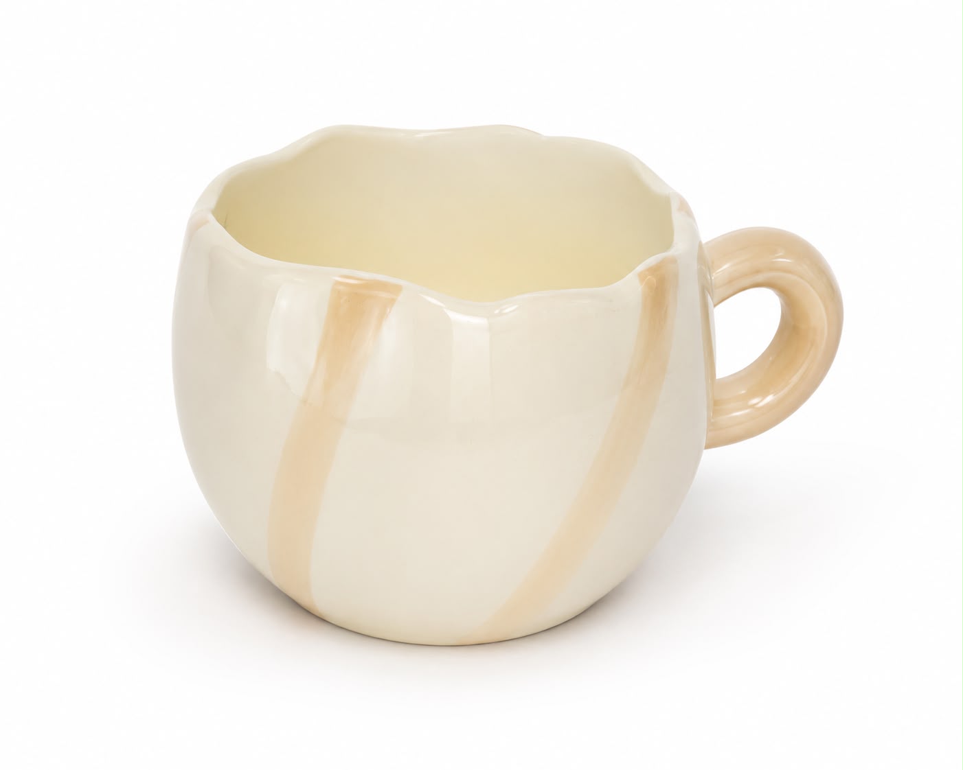 Vaso de cerámica mandarina