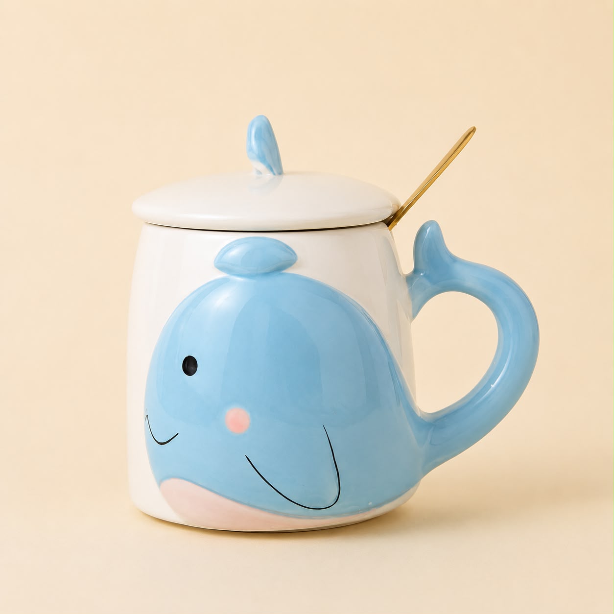 Taza Ballena con Tapa