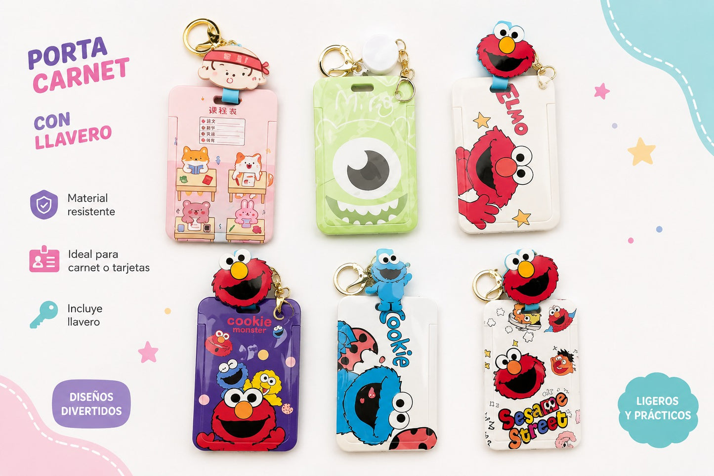 Porta Carnet con Llavero