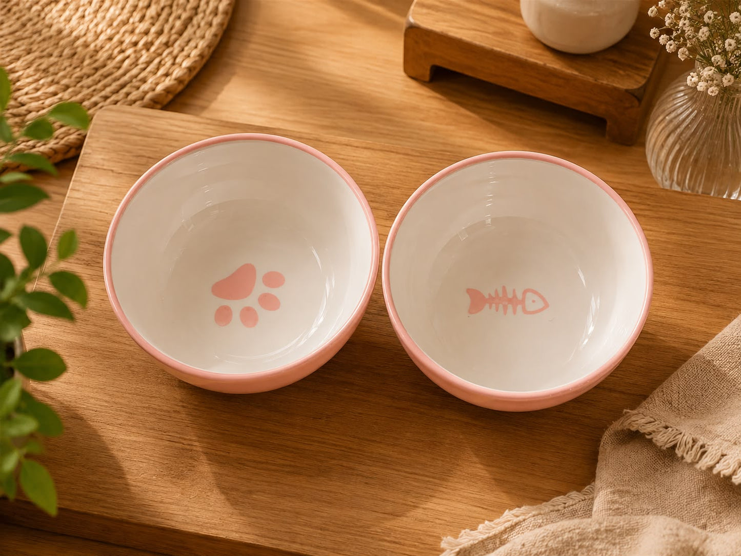 Set de platos para gatos