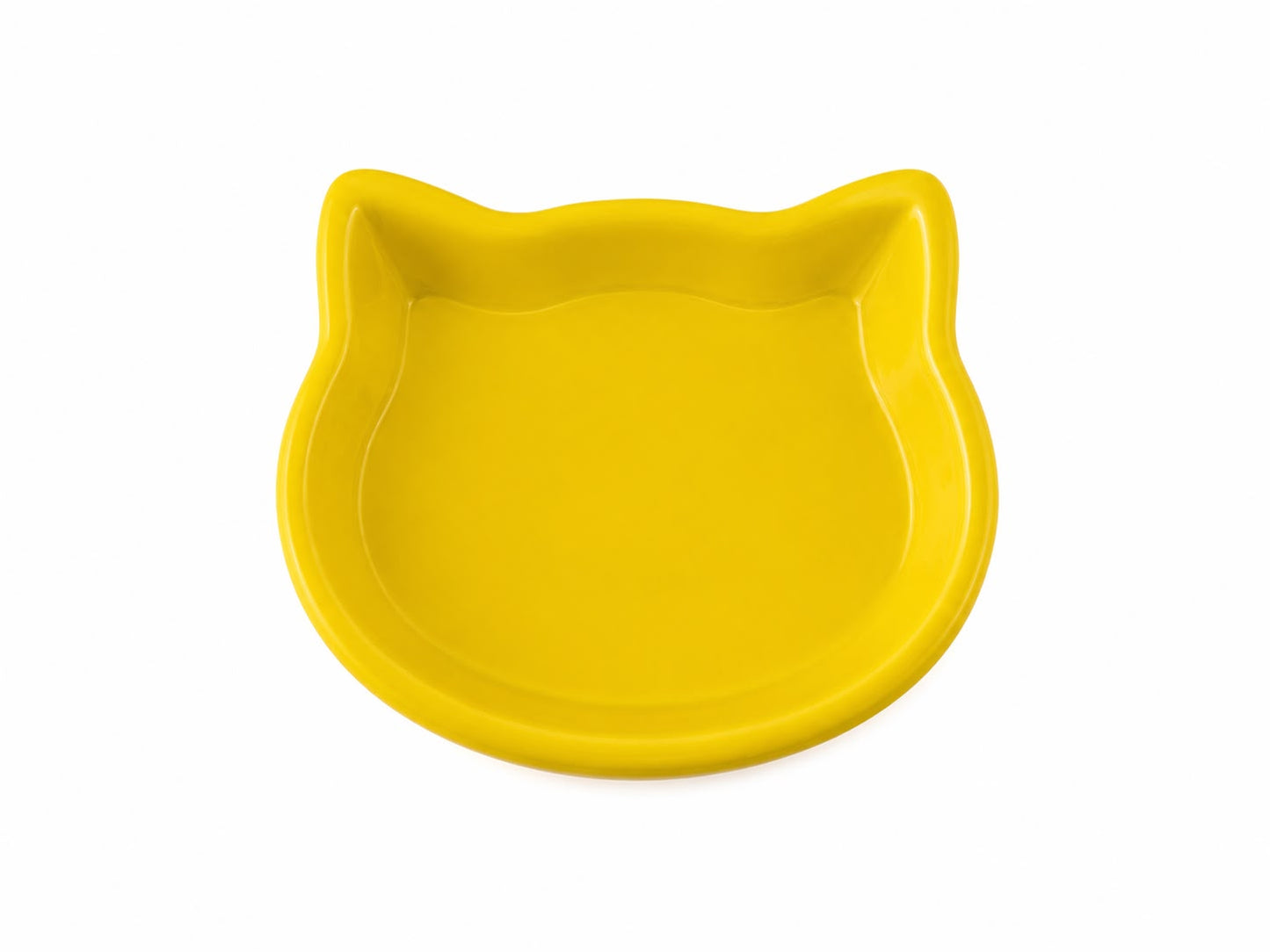 Plato para gatos con forma de gatito