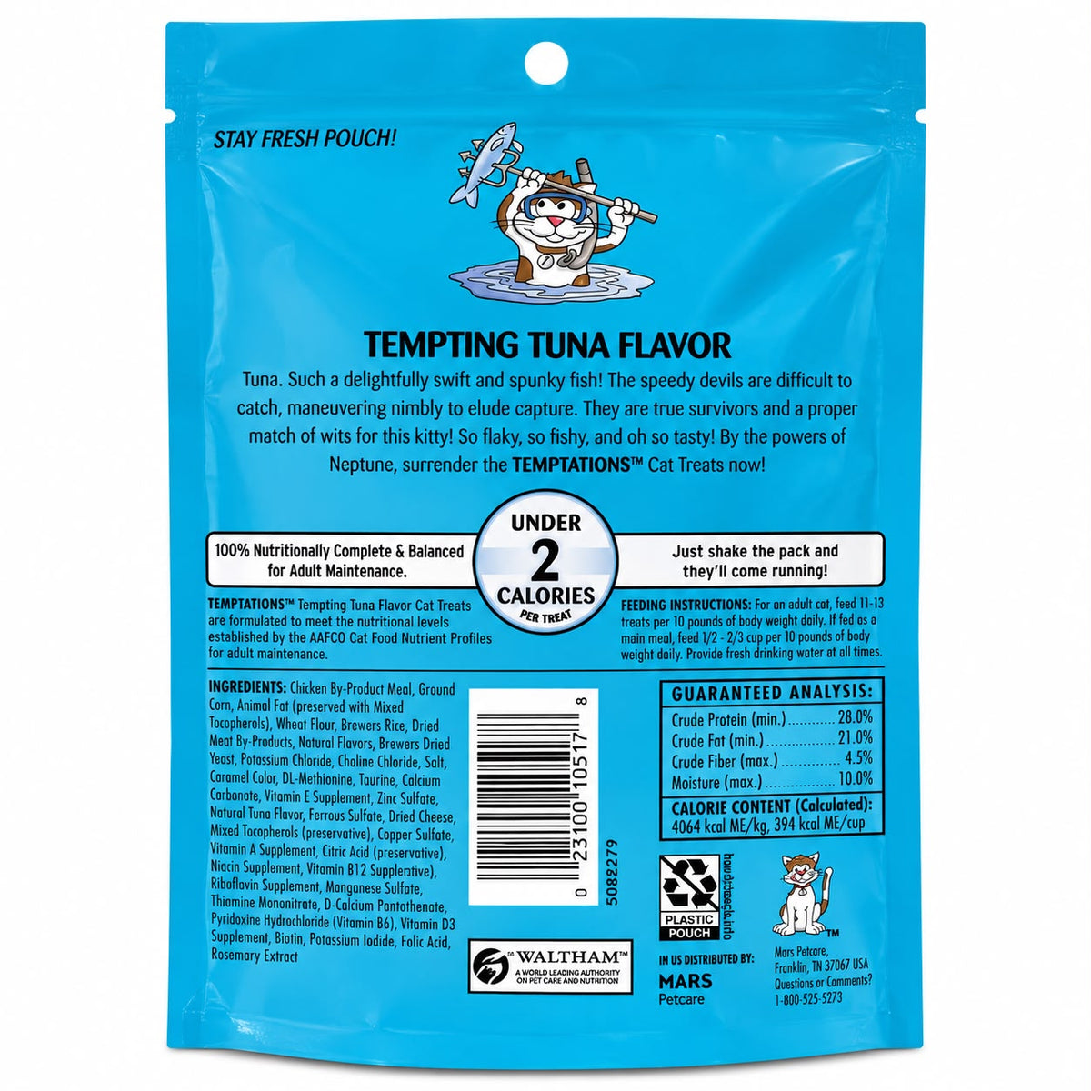 Temptations – Premios para Gatos Sabor Atún (Tempting Tuna Flavor) 6.3OZ