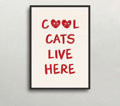 Poster sin Marco -  Cool Cats Live Here