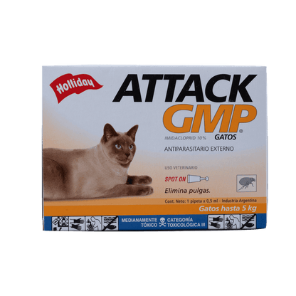 Antiparasitario Externo Para Gatos Attack Gmp 0-5kg