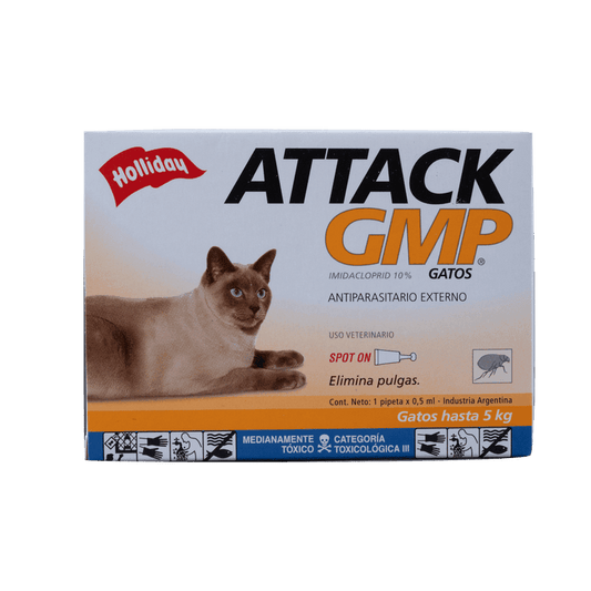 Antiparasitario Externo Para Gatos Attack Gmp 0-5kg