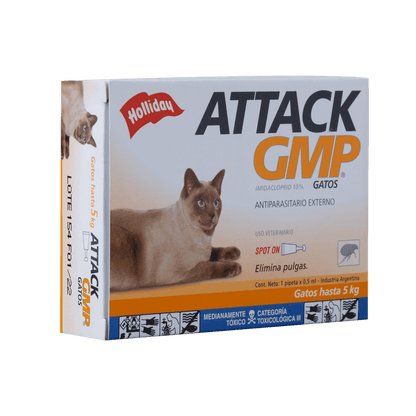 Antiparasitario Externo Para Gatos Attack Gmp 0-5kg