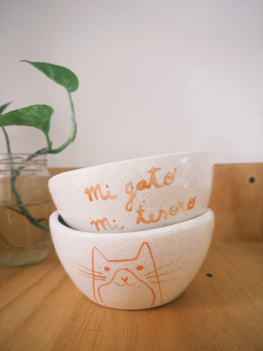 Bowl en Cerámica - Mi gato mi tesoro