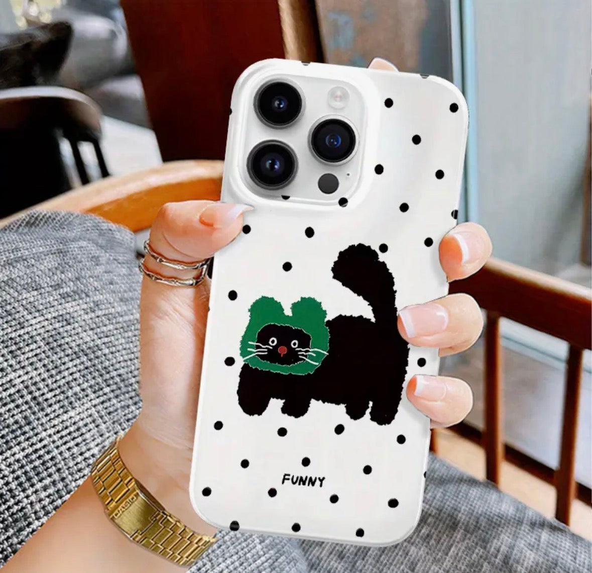 Funda para Iphone - Gatito Gorro