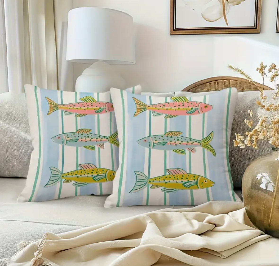 Funda para Cojín - Peces