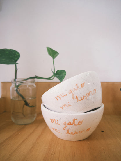 Bowl en Cerámica - Mi gato mi tesoro