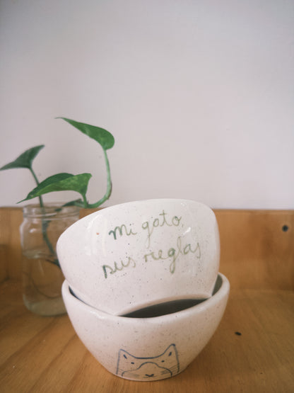 Bowl en Cerámica - Mi Gato Sus Reglas