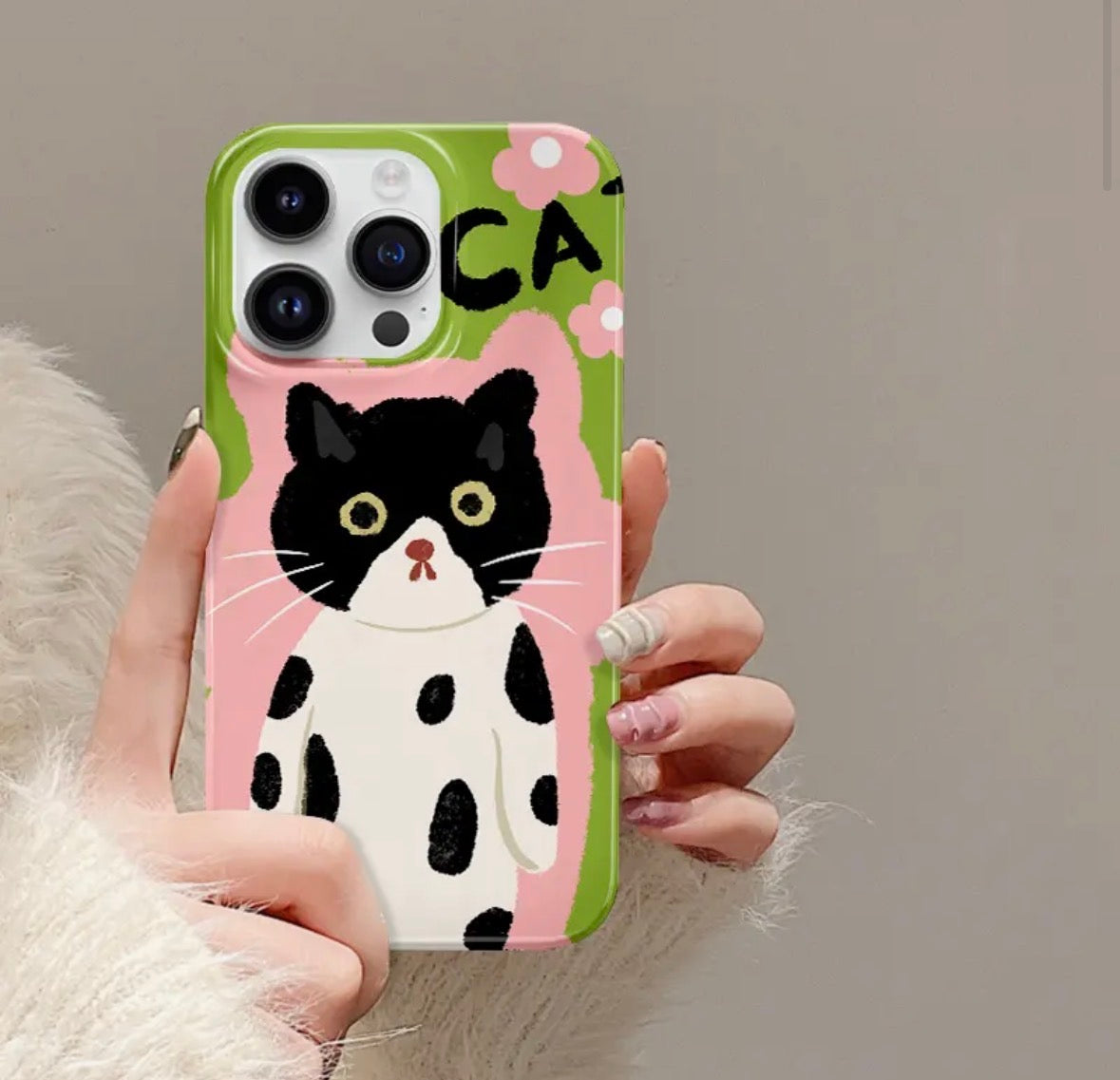 Funda para Iphone - Gatito Verde