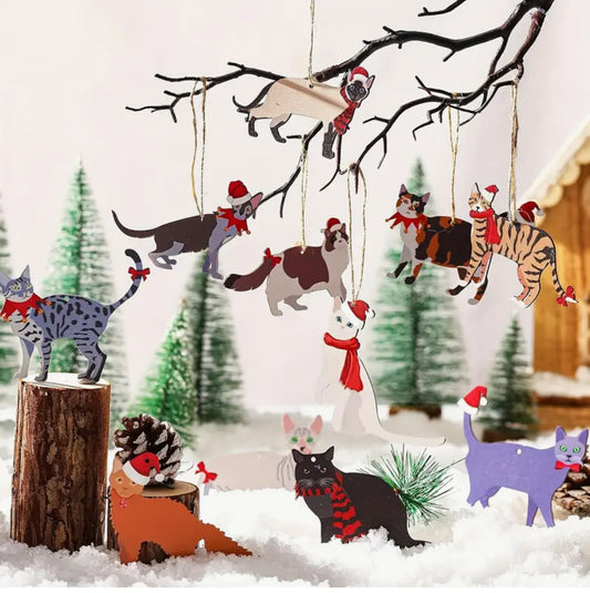 Gatitos Decoración Árbol de Navidad
