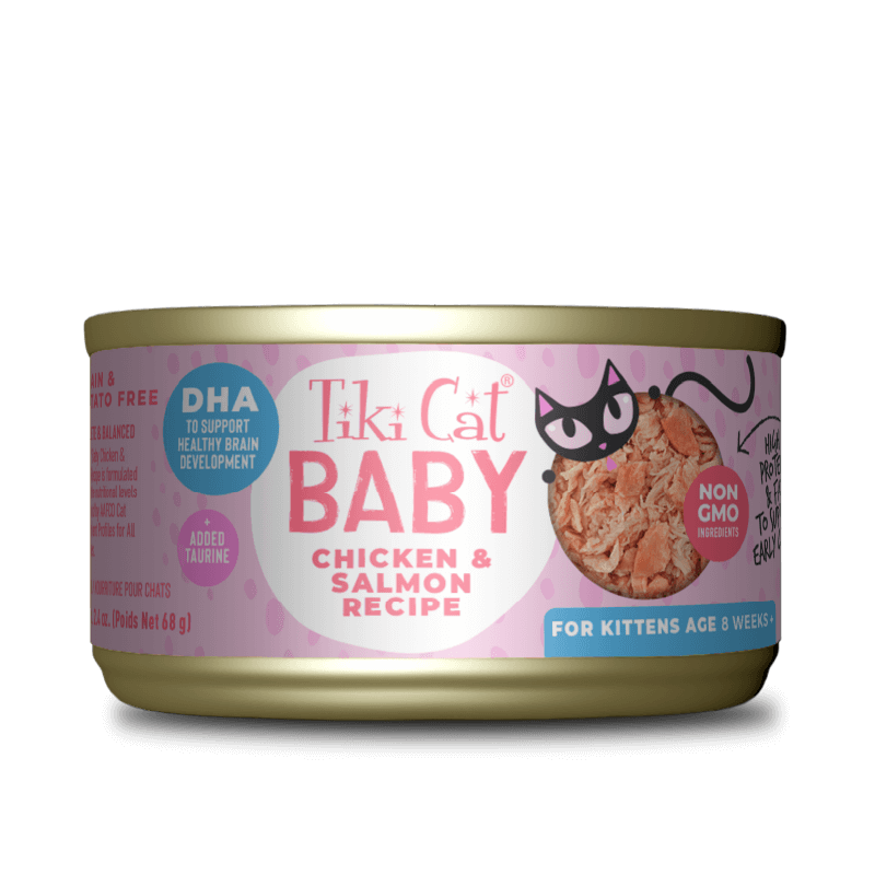 Lata Tiki Cat Baby - Pollo y Salmón