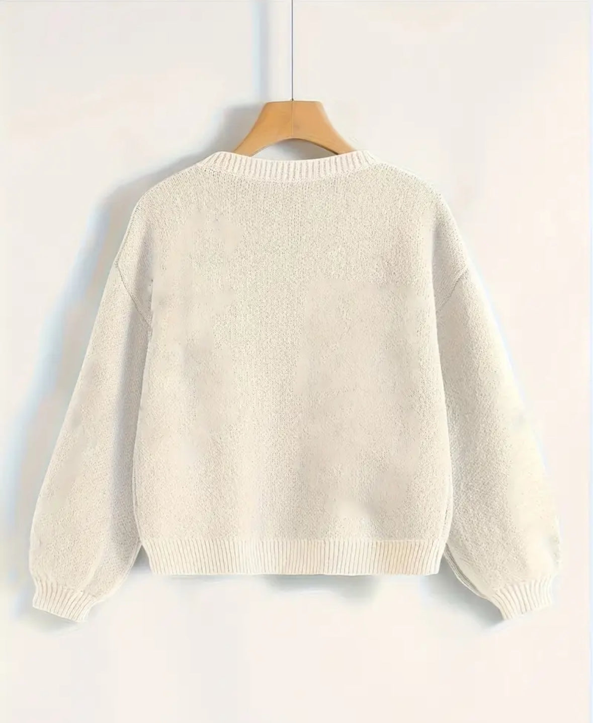 Sueter Cuello Redondo Marfil