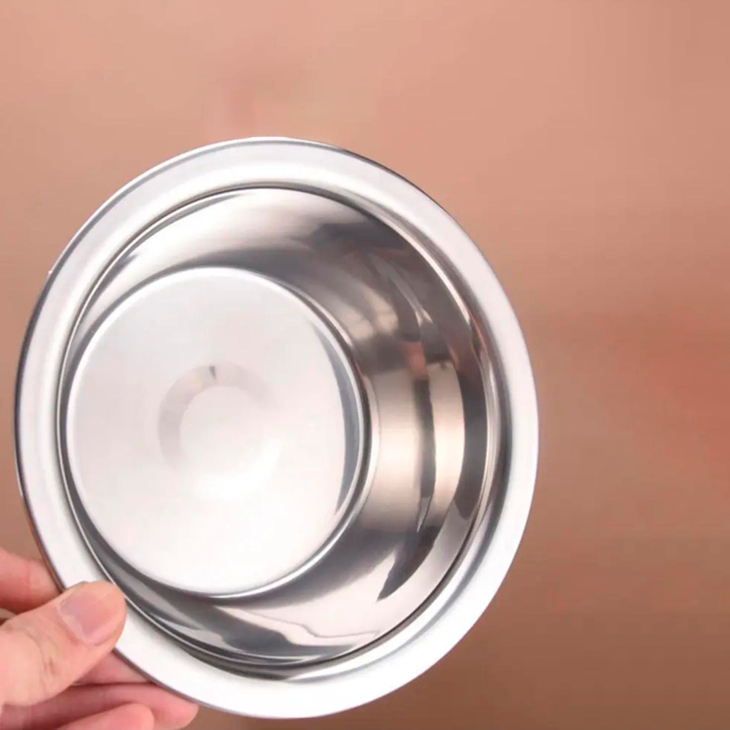 Comedero Alto Doble - Acero inoxidable