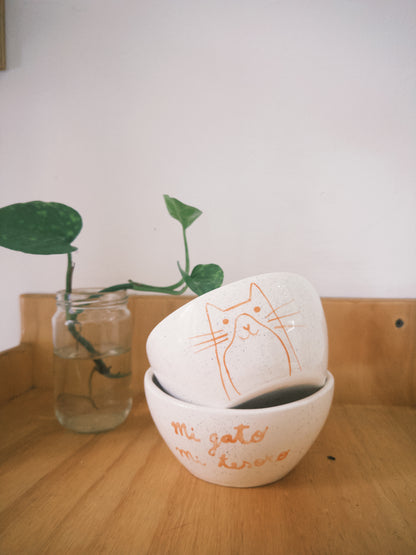 Bowl en Cerámica - Mi gato mi tesoro