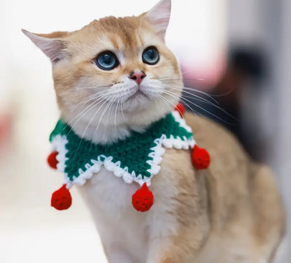 Collar Navideño  Tejido - Verde