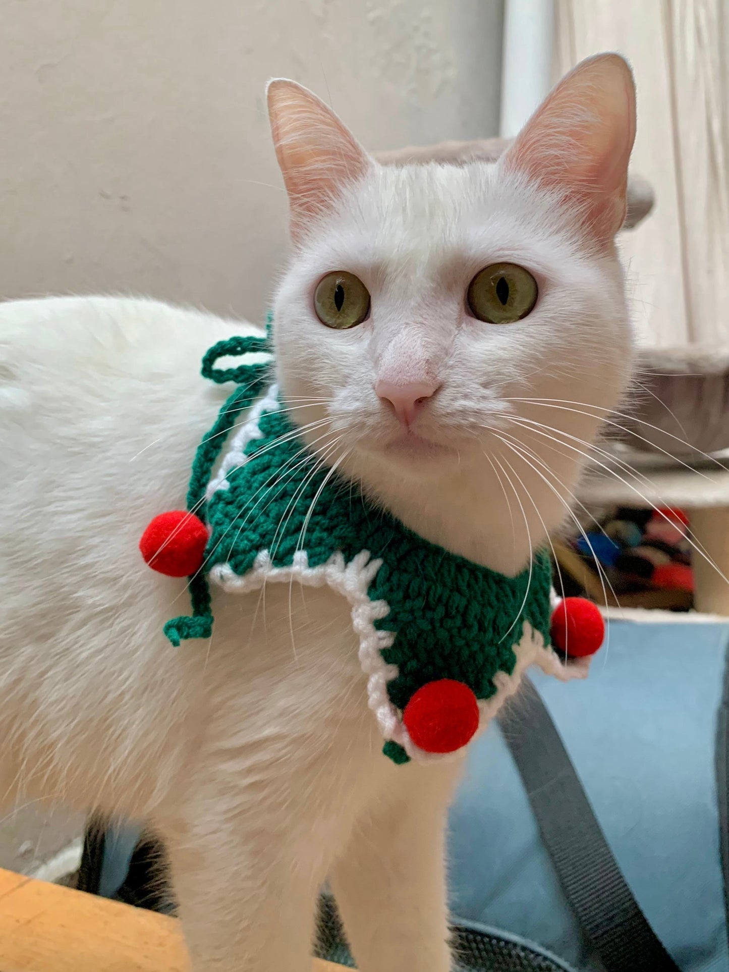 Collar Navideño  Tejido - Verde