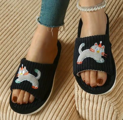 Pantuflas Color Negro - Catlover
