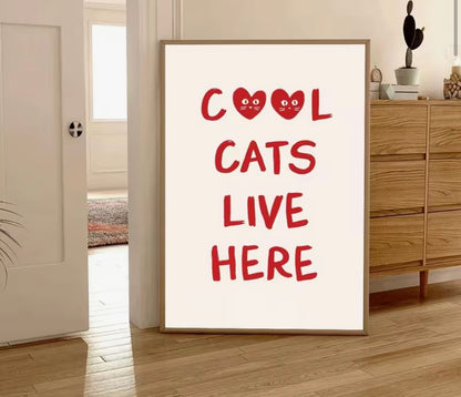 Poster sin Marco -  Cool Cats Live Here