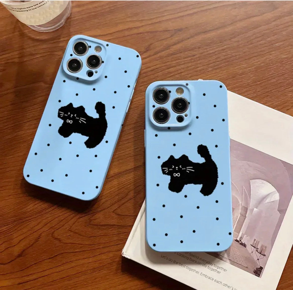 Funda para Iphone - Gatito Azul