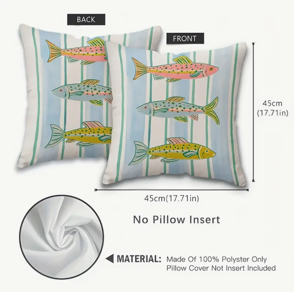 Funda para Cojín - Peces