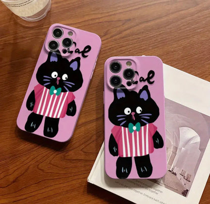 Funda para Iphone - Gatito Rosa